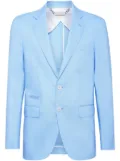Philipp Plein single-breasted linen blazer - Blue
