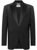 Philipp Plein Lord beaded blazer - Black
