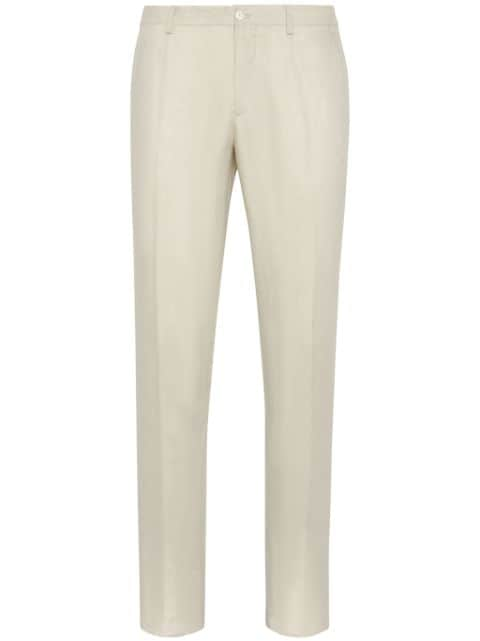 Philipp Plein linen tailored trousers