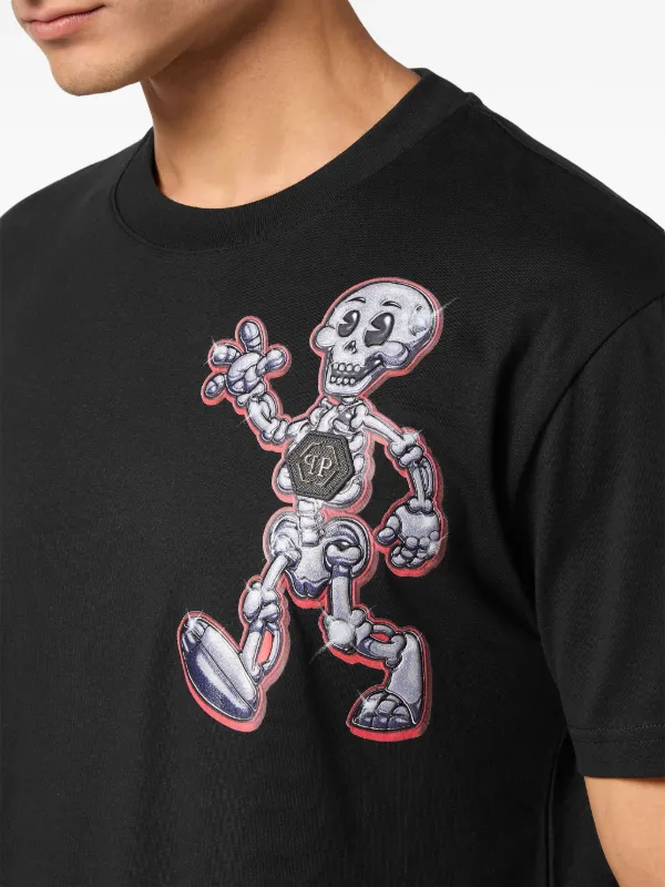 Philipp Plein Skully Gang Cotton T-shirt | Black | FARFETCH
