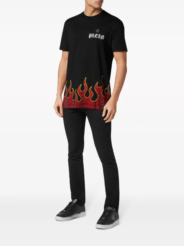 トップス Philipp Plein T-shirt Round Neck SS with Crystals | Philipp Plein Outlet