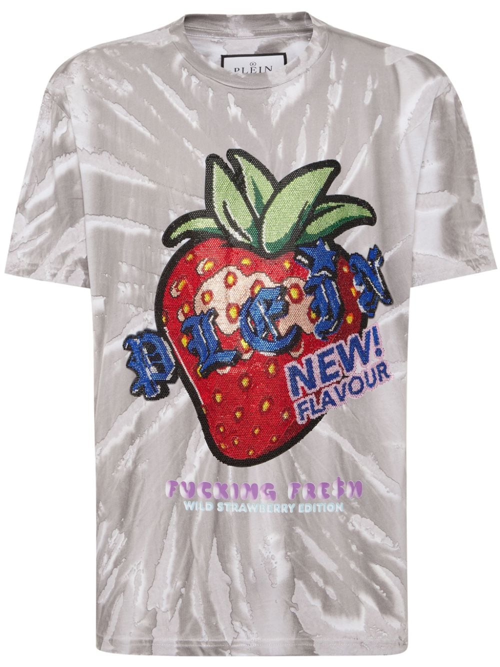 Philipp Plein Tutti Frutti Cotton T-shirt In Grau