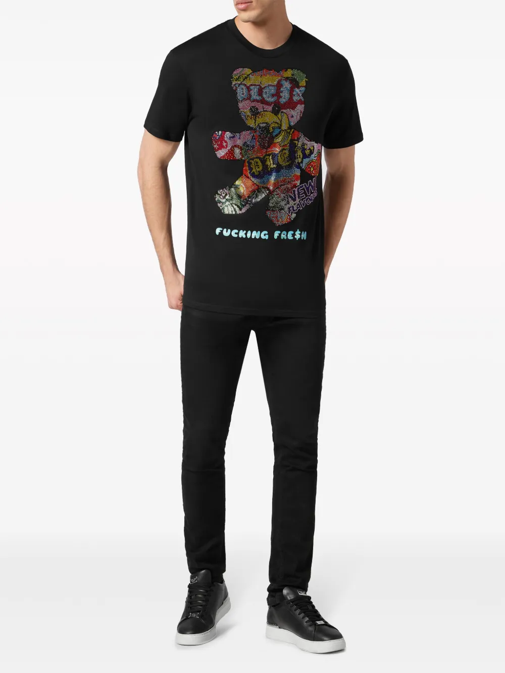 Philipp Plein Katoenen T-shirt - Zwart