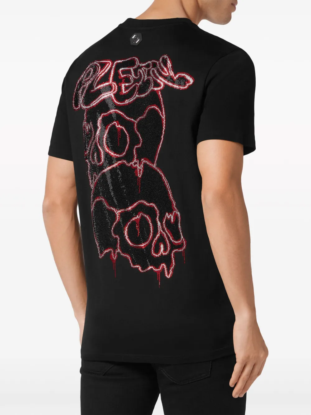 Philipp Plein T-shirt met print Zwart