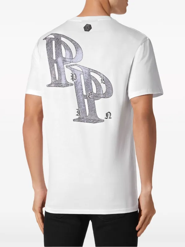 【希少】PHILLIPP PLEIN COUTURE ラインストーンTシャツ Philipp Plein ラインストーン Tシャツ | ホワイト | FARFETCH JP