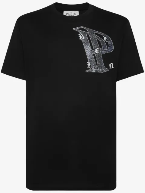 Philipp Plein t-shirt en coton à ornements strassés