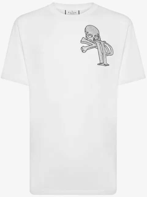 Philipp Plein skull logo cotton T-shirt