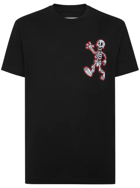 Philipp Plein playera con estampado Skully Gang