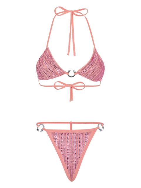 Philipp Plein crystal-embellished bikini