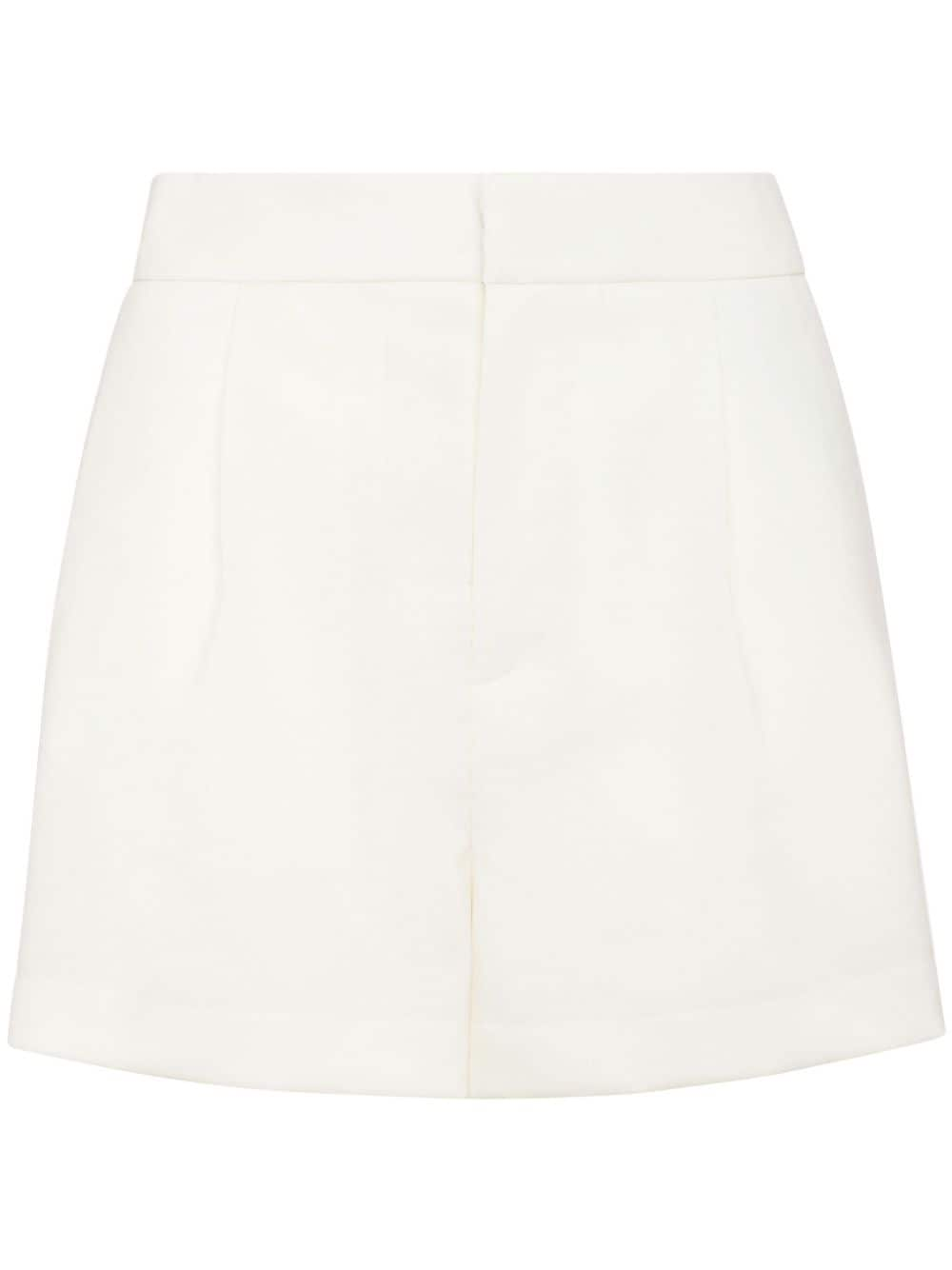 Philipp Plein Logo-plaque Satin Shorts In White