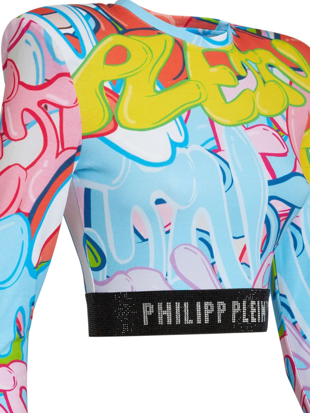 Philipp Plein Cropped top Blauw