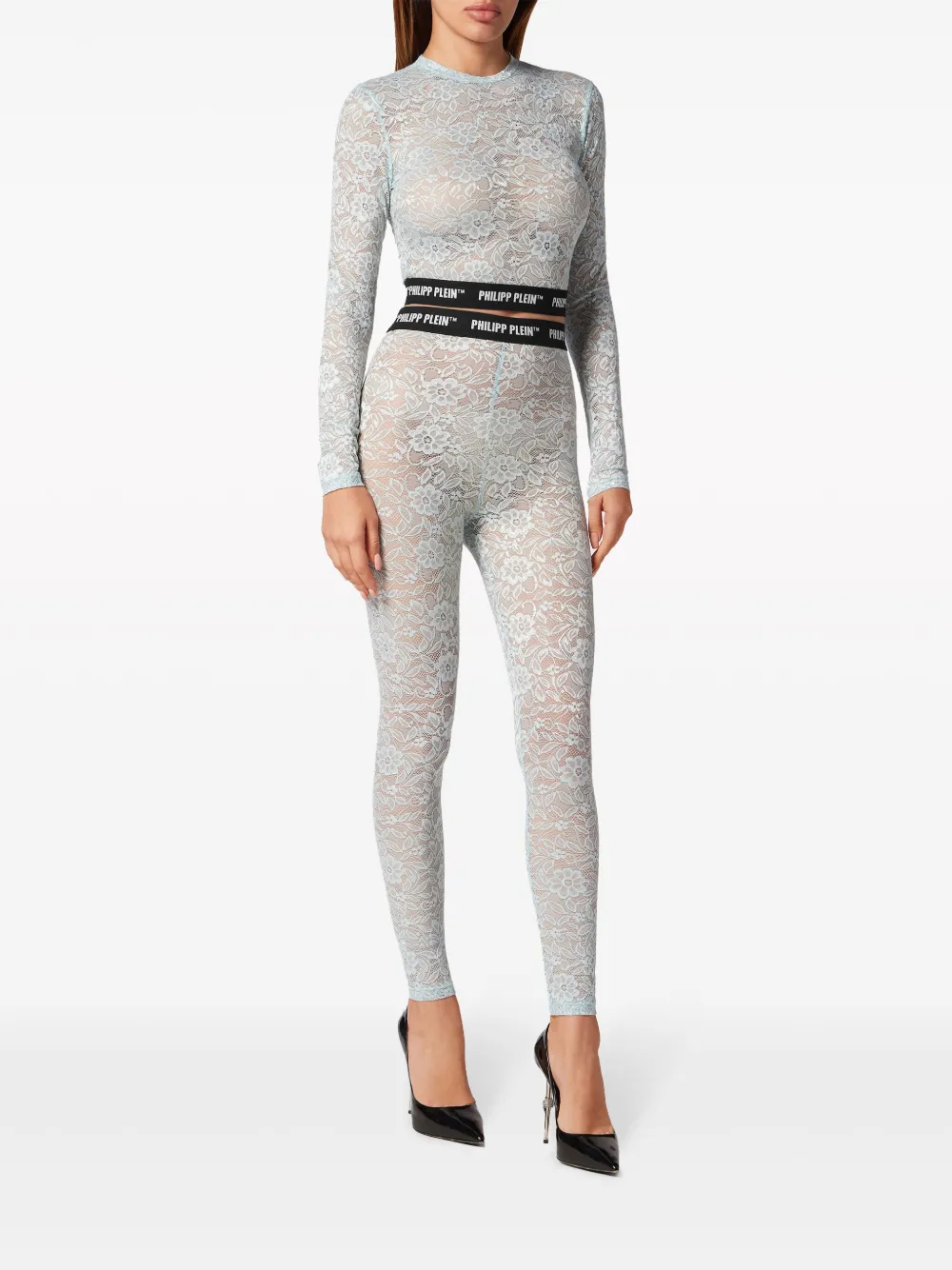 Philipp Plein Cropped top - Blauw