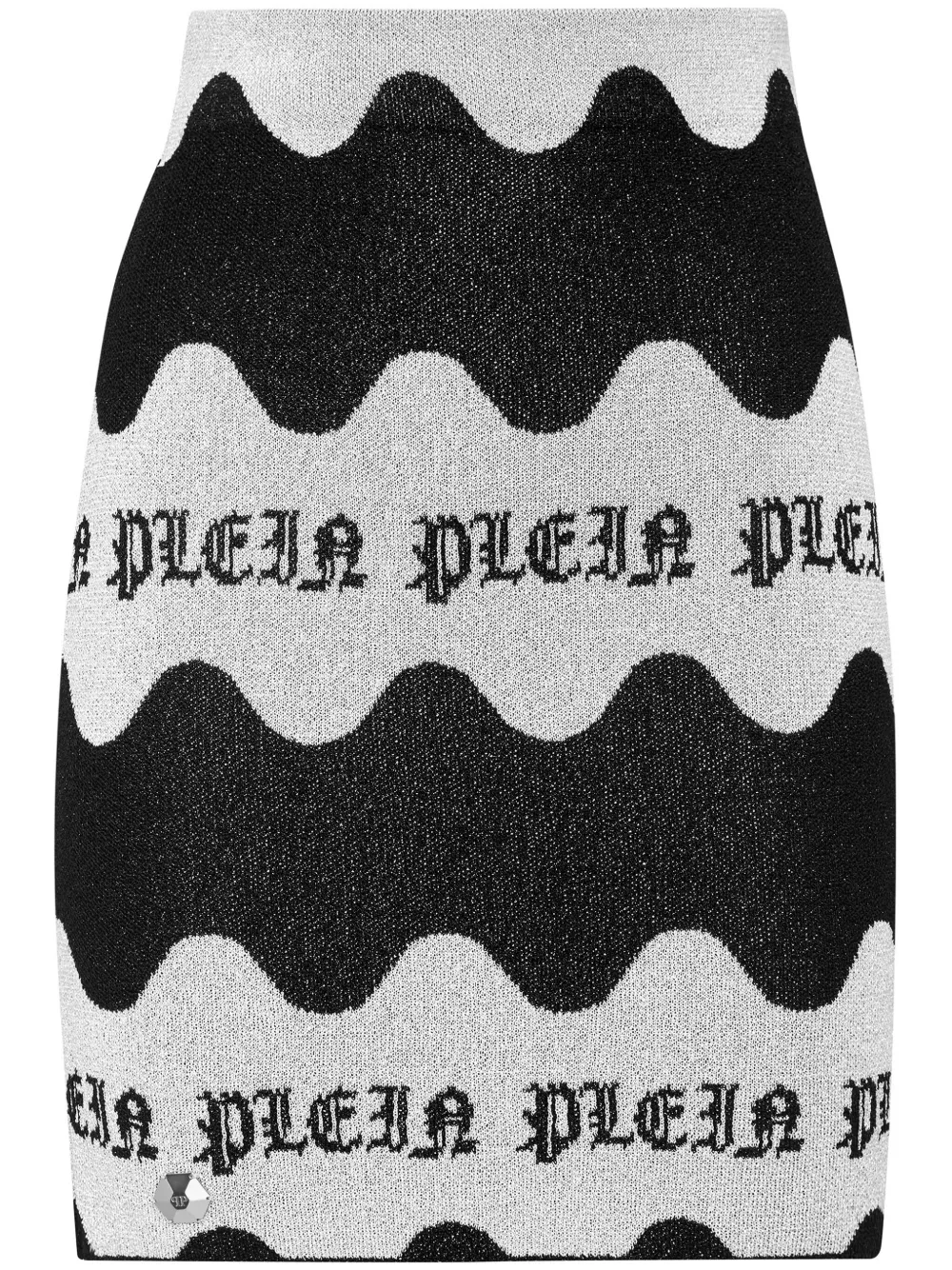 Philipp Plein Mini-rok met jacquard Zwart