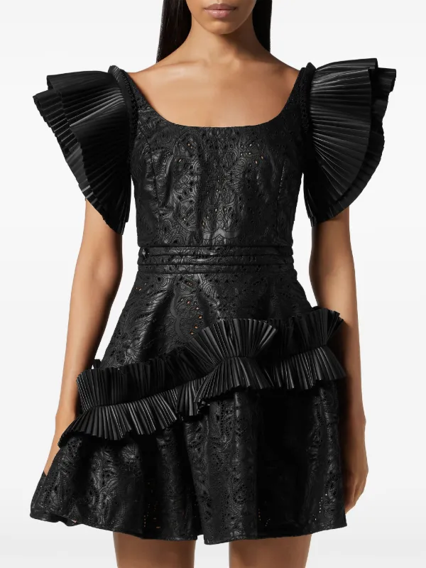 philipp plein leather dress Philipp Plein Leather Dress "marry Me"