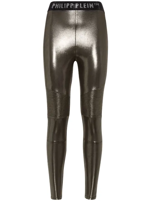 Legging à taille logo - Philipp Plein - Modalova