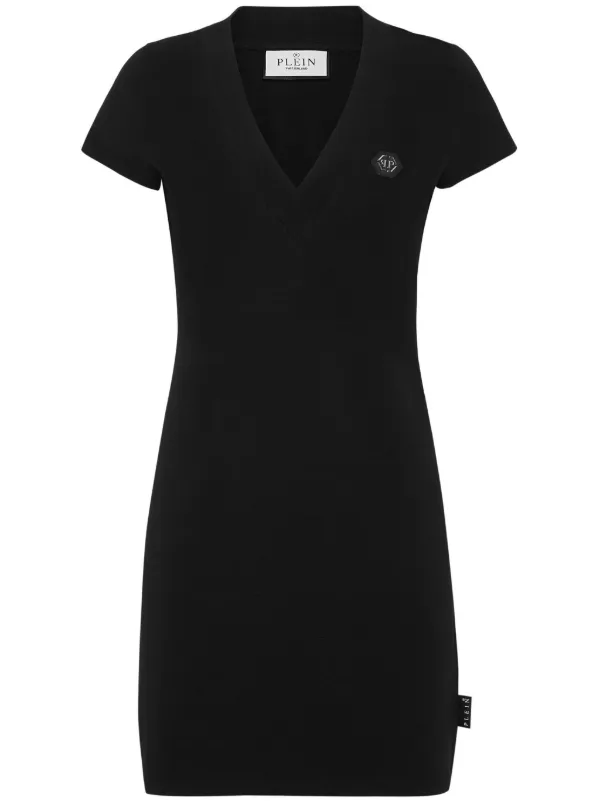 Philipp Plein rhinestone embellished T shirt Dress Farfetch