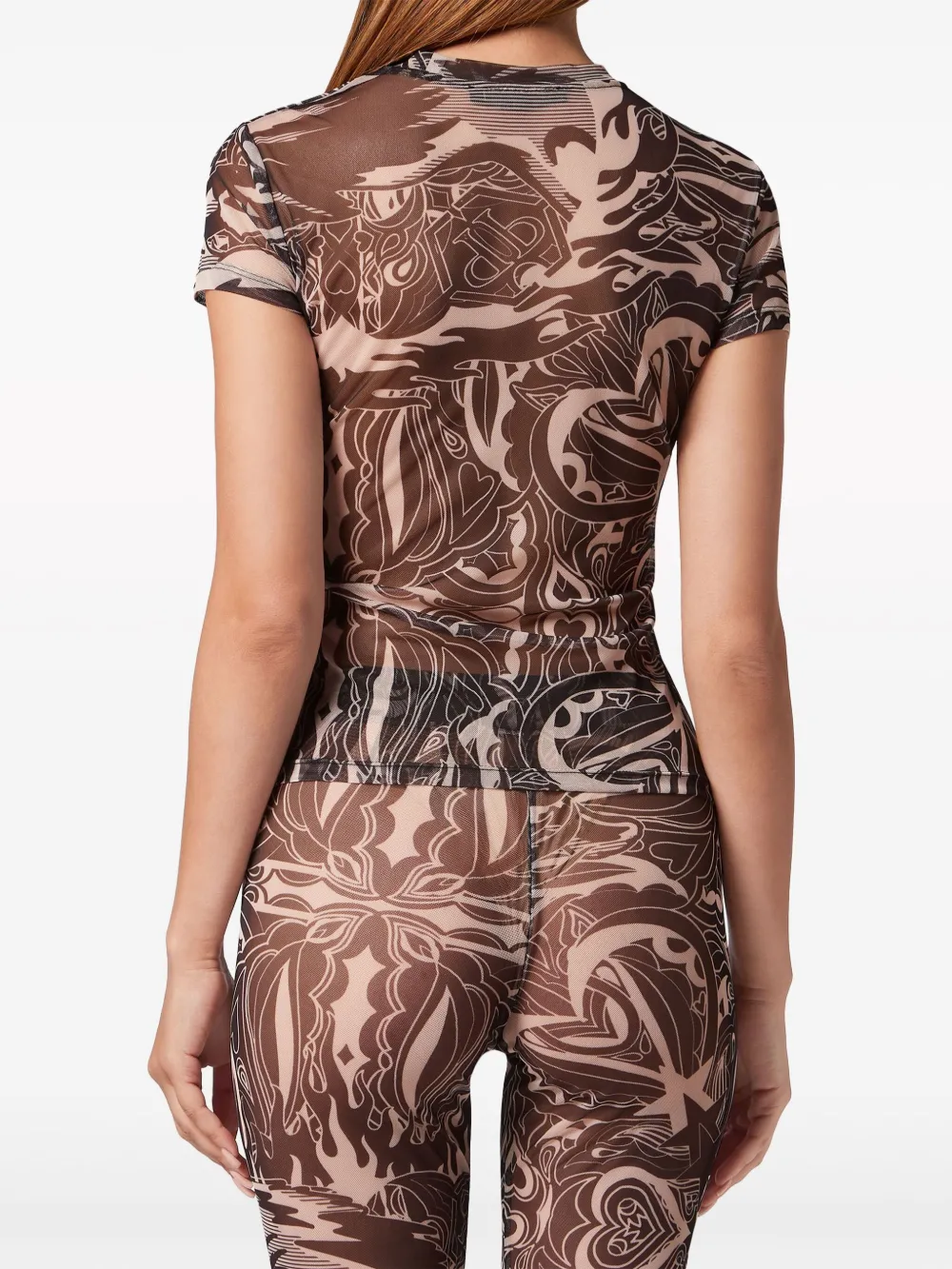 Philipp Plein T-shirt met ronde hals - Zwart