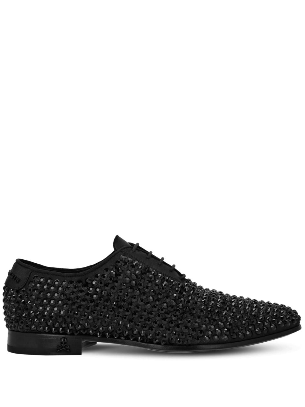 crystal-embellished satin Oxford shoes