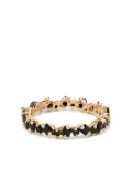 Suzanne Kalan 18kt yellow gold black sapphire eternity ring
