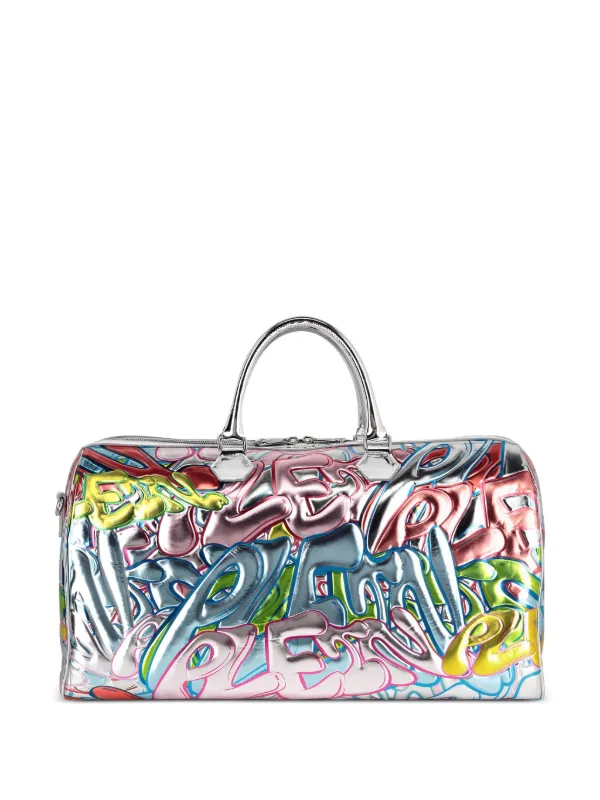 Philipp Plein Men s Graffiti Mirrored Tote Bag
