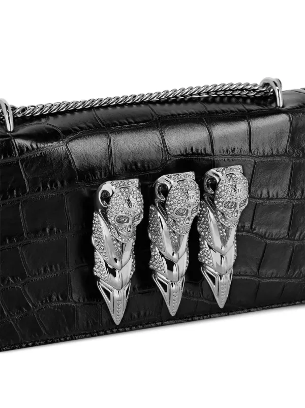 Philipp Plein Small skull applique Shoulder Bag Farfetch