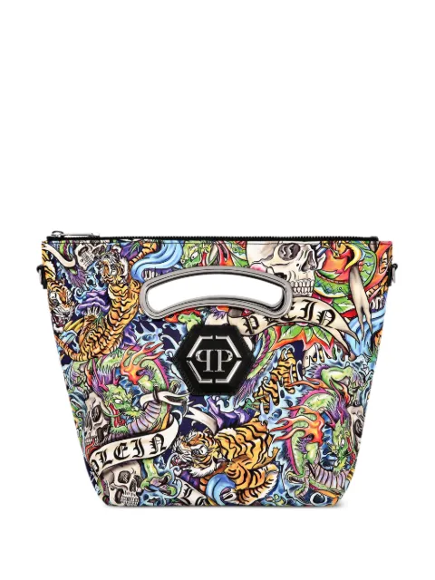 Philipp Plein medium Tattoo-print tote bag PADAWBA1882PLE010N - 0