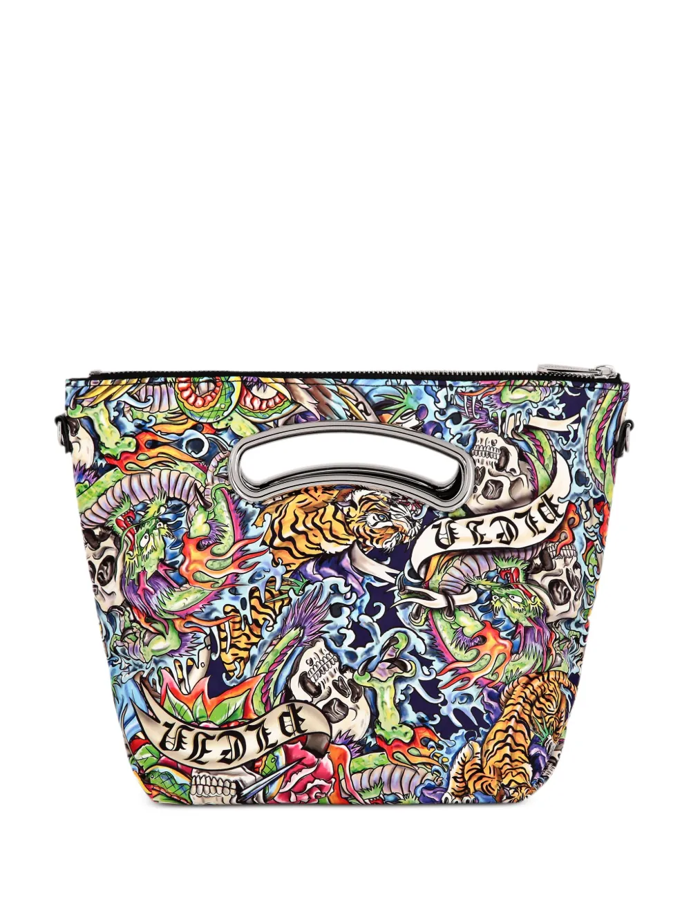 Philipp Plein Shopper met print - Zwart