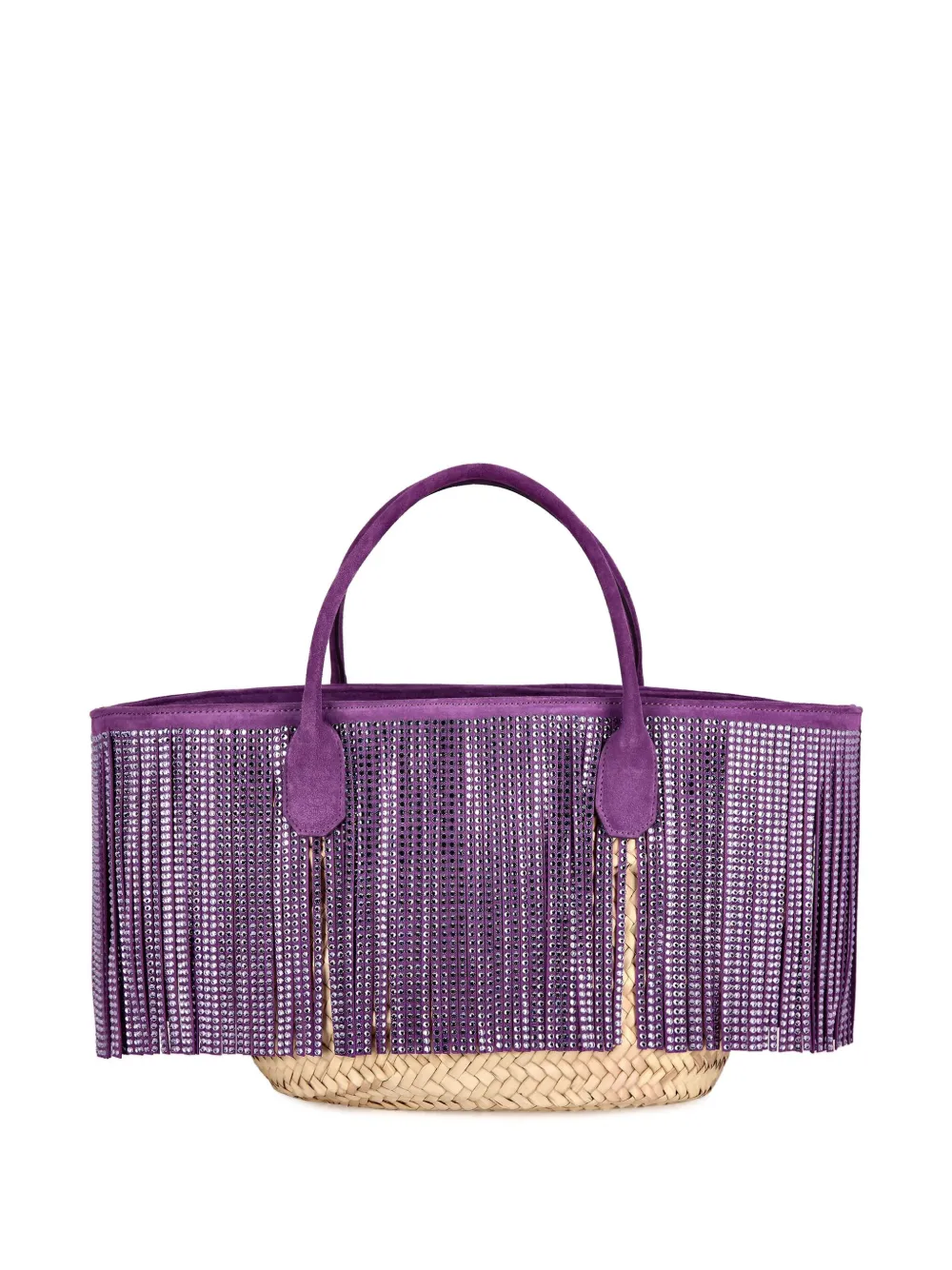 Philipp Plein Raffia shopper - Paars