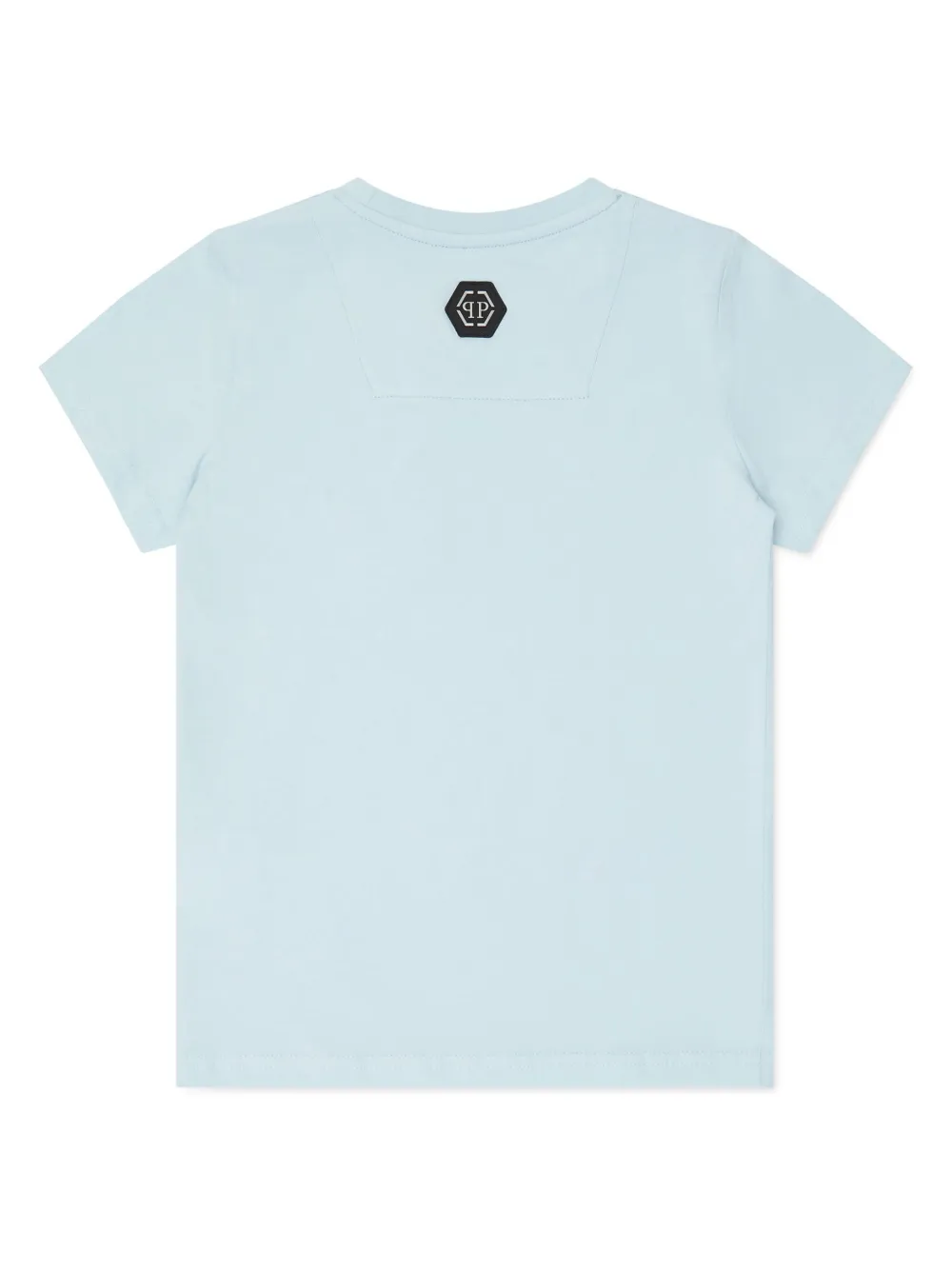 Philipp Plein Junior T-shirt met tijgerprint - Blauw