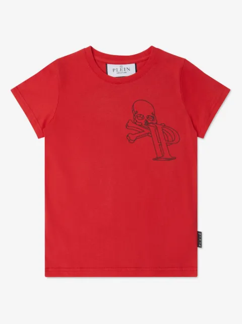 Philipp Plein Junior Wire Frame cotton T-shirt