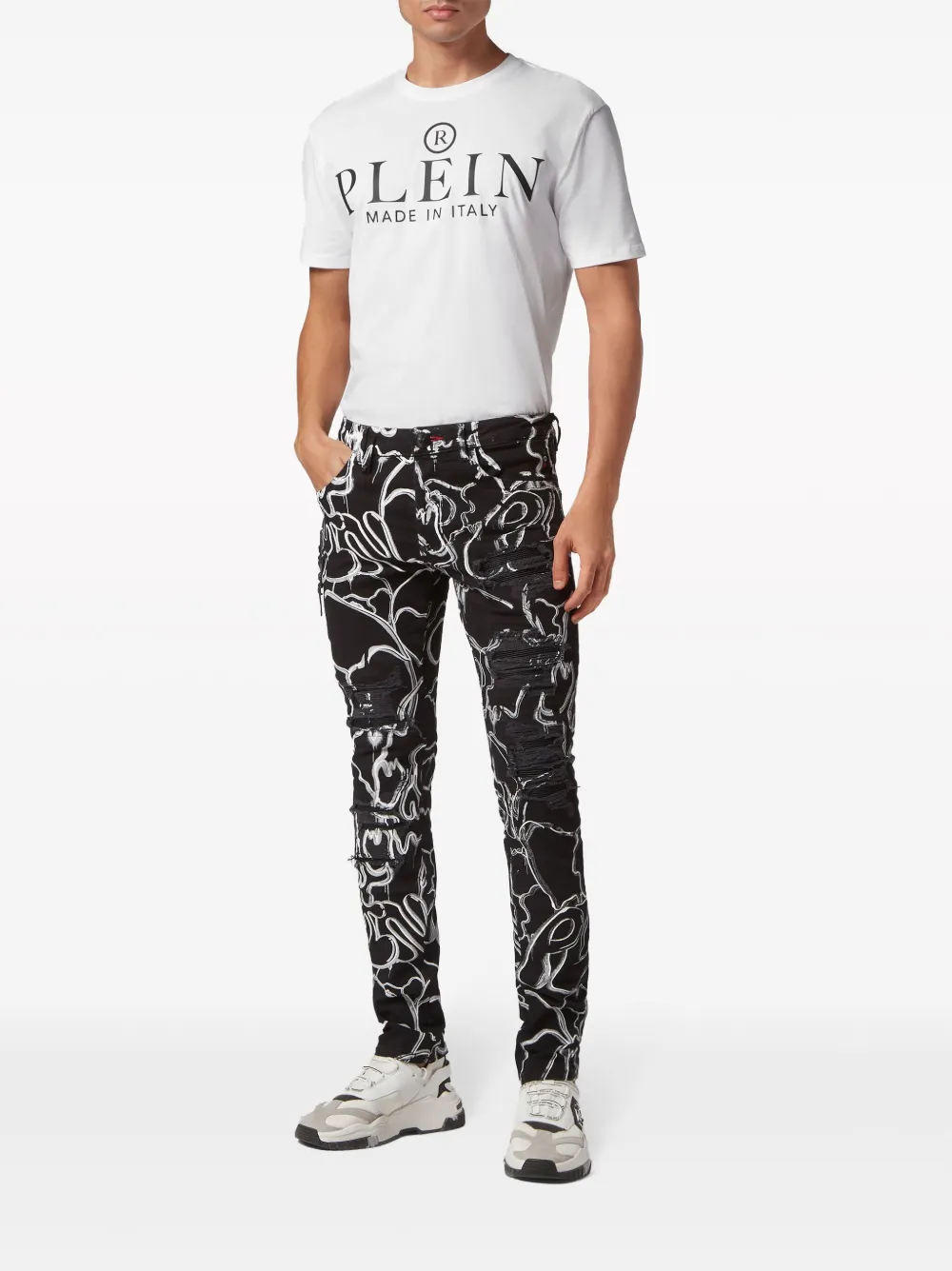 Philipp Plein Slim-fit jeans - Blauw