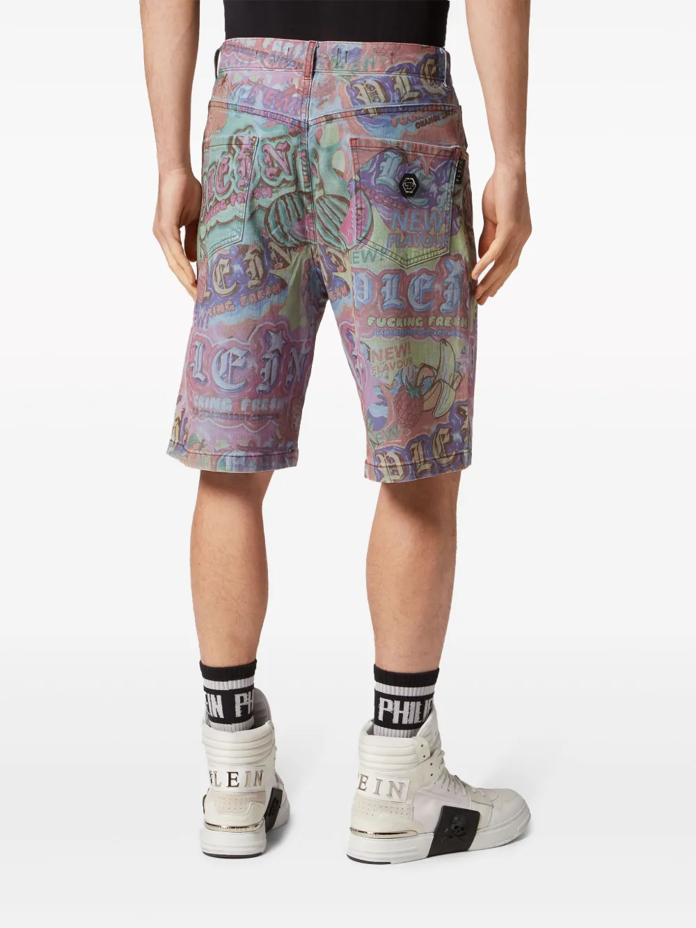 philippplein Philipp Plein Denim shorts - Roze