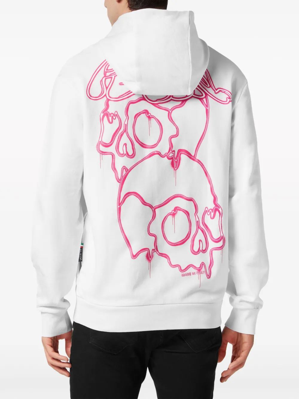 Philipp Plein Hoodie met doodskop - Wit