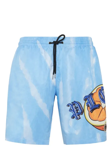 Philipp Plein Tutti Frutti-print swim shorts