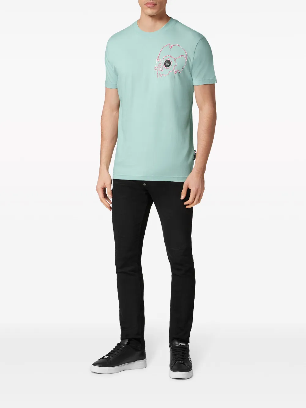 Philipp Plein T-shirt met print - Blauw
