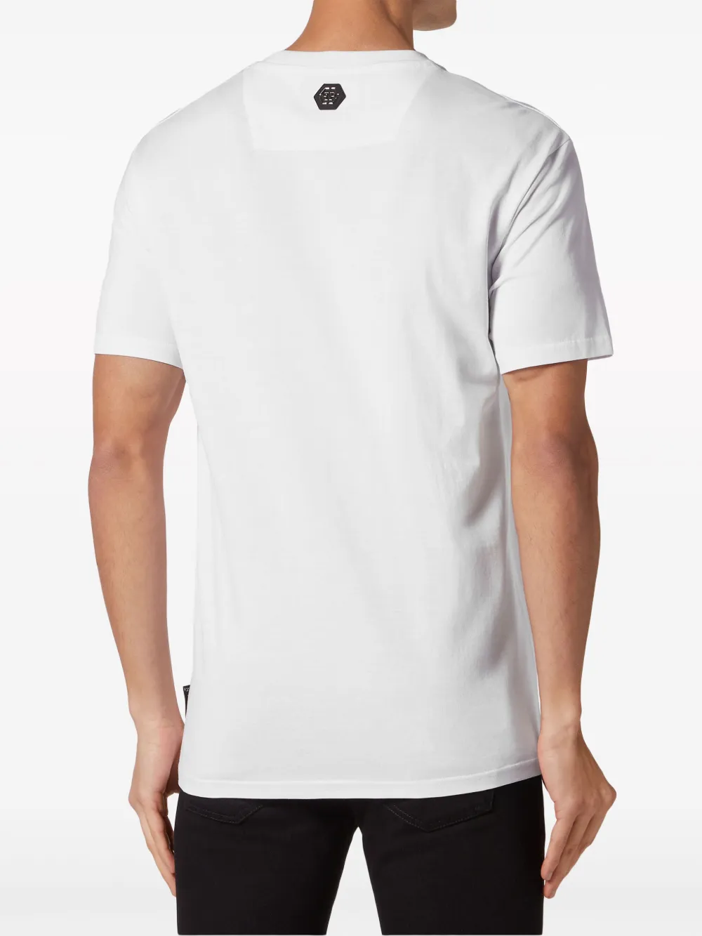 Philipp Plein Teddy Bear katoenen T-shirt Wit