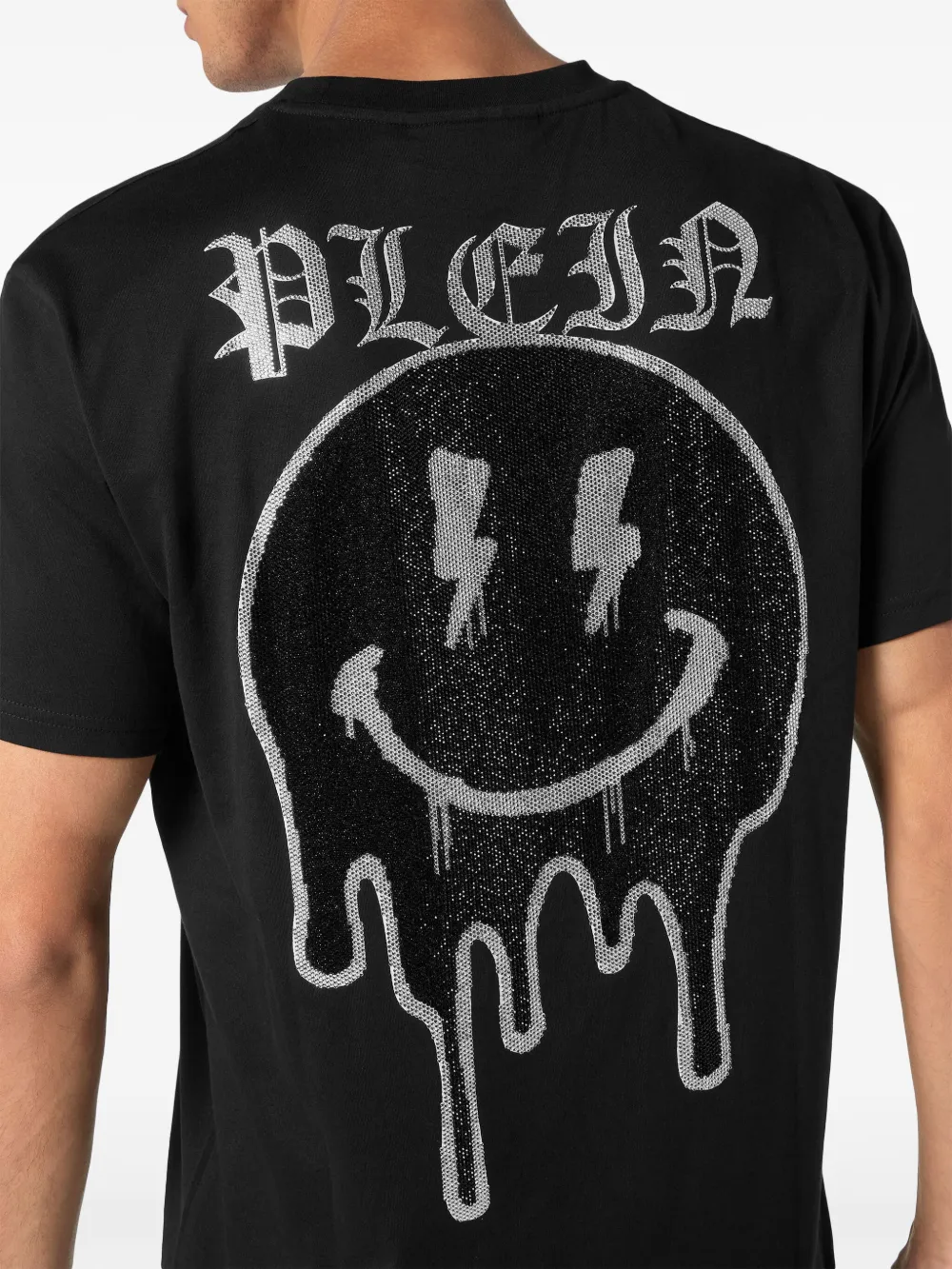 Philipp Plein T-shirt verfraaid met stras Zwart