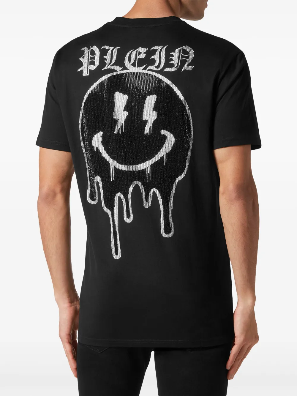 Philipp Plein T-shirt verfraaid met stras Zwart