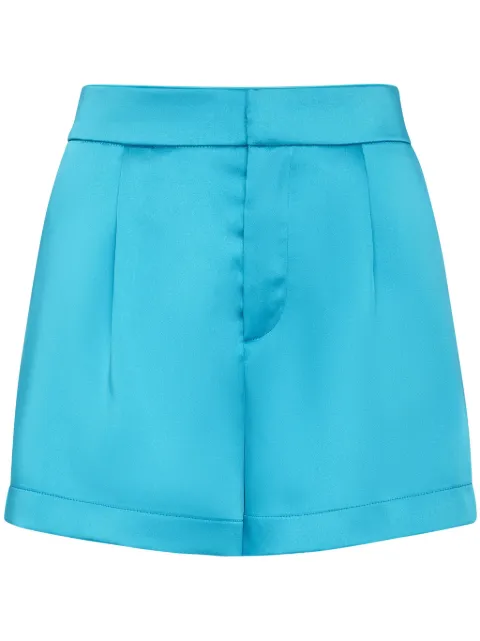Philipp Plein logo-plaque satin shorts Women