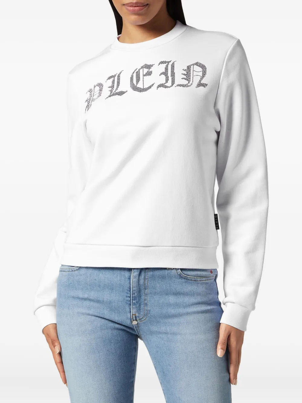 Philipp Plein logo-embellished sweatshirt Wit