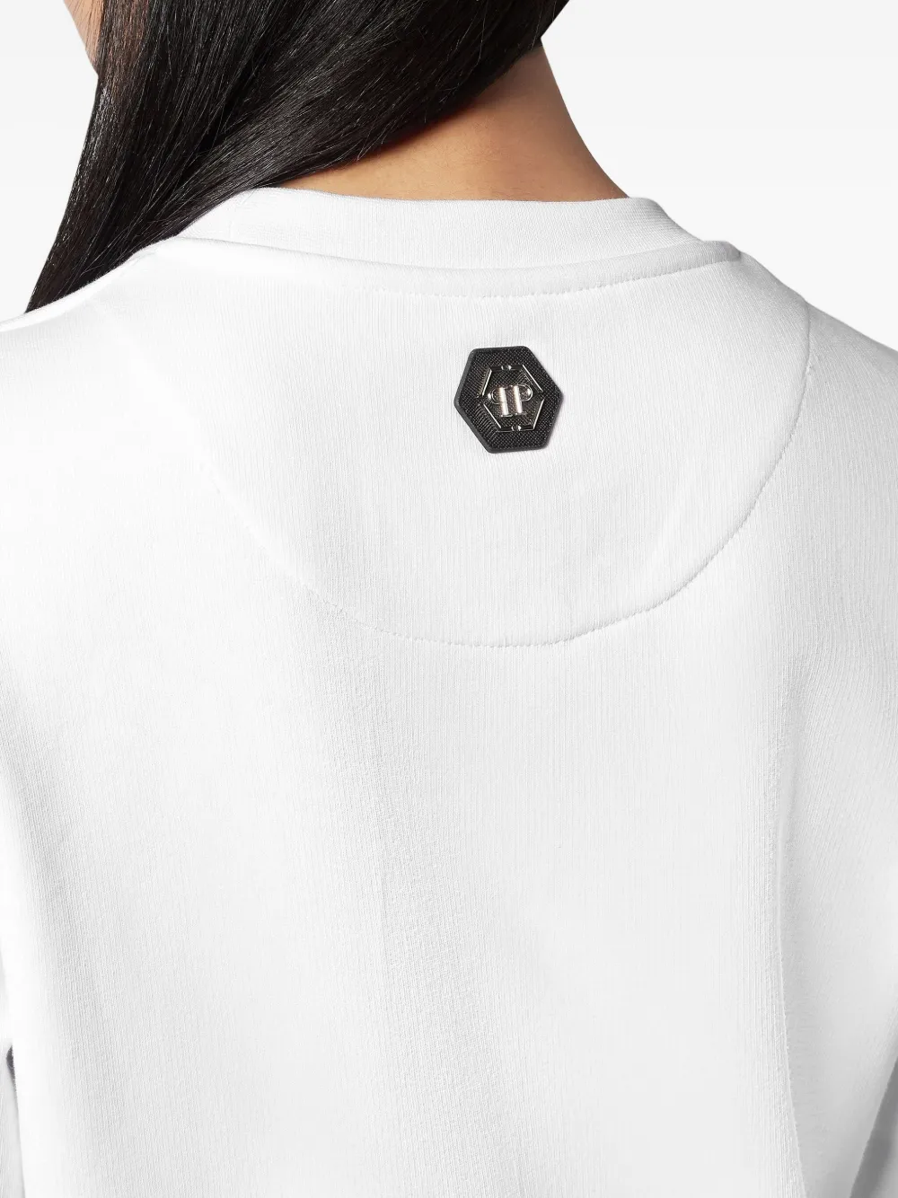 Philipp Plein logo-embellished sweatshirt Wit