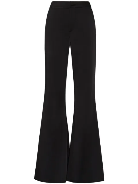 Philipp Plein pantalones acampanados con efecto satinado