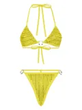 Philipp Plein crystal-embellished bikini - Yellow