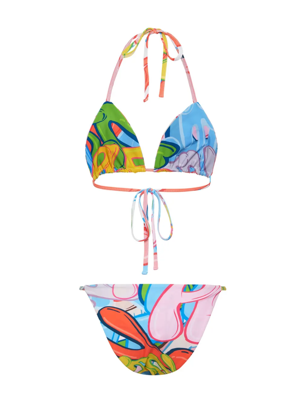 Philipp Plein Bikini met print Roze