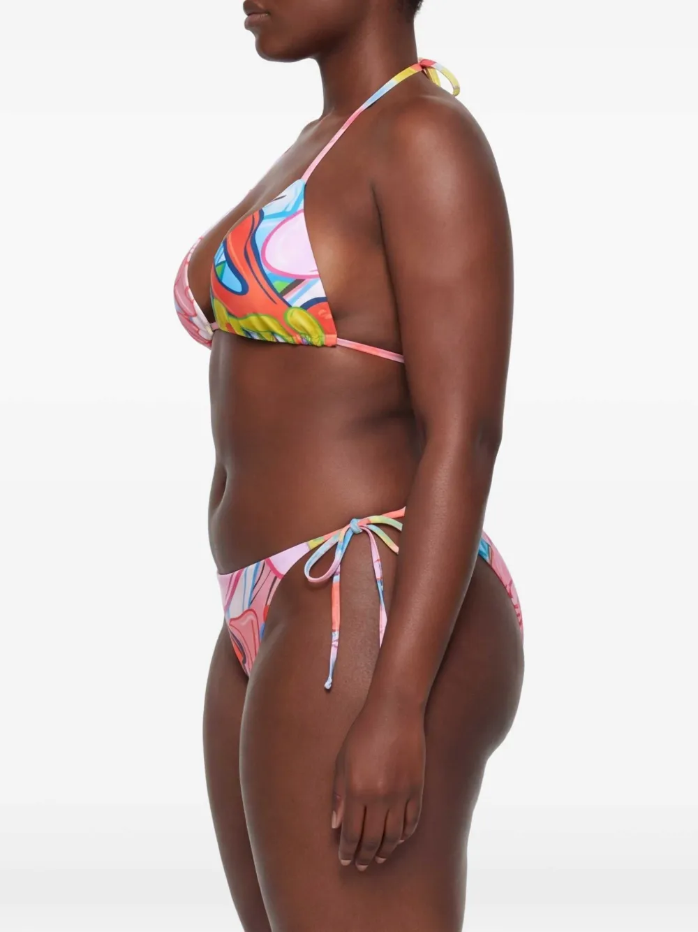 Philipp Plein Bikini met print Roze