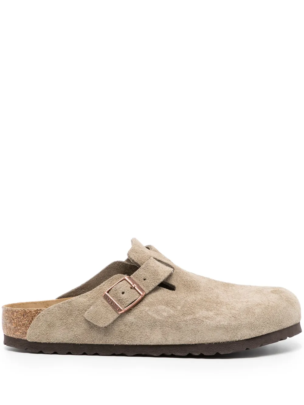 Birkenstock Boston suede slippers Brown