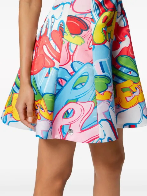 Philipp Plein Bombing Graffiti-print mini dress PADCWRG2874PTE060N - 3