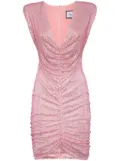 Philipp Plein crystal-embellished ruched minidress - Pink