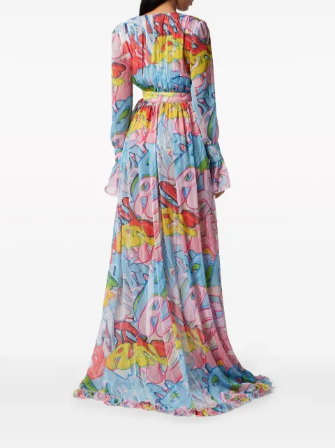 Philipp Plein Bombing Graffiti-print maxi dress PADCWRG3005PTE048N - 2