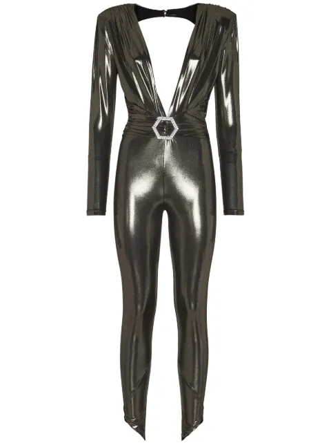 Philipp Plein jumpsuit con detalles de cristal